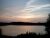 Anbendstimmung am See. Zu kalt zum Baden, also Ausklingen des Treffens am Grill!